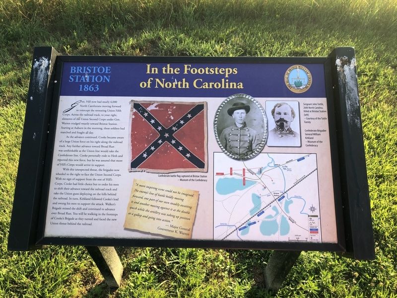 In the Footsteps of North Carolina Marker image. Click for full size.