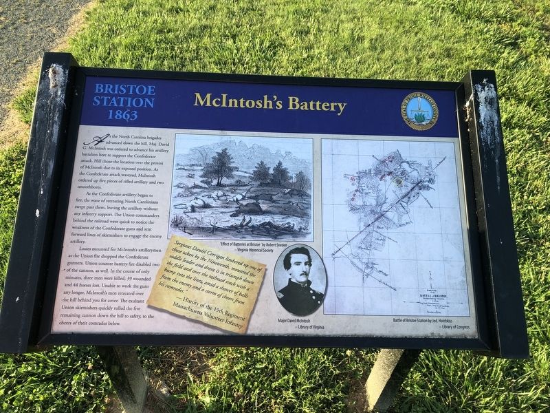 McIntosh's Battery Historical Marker