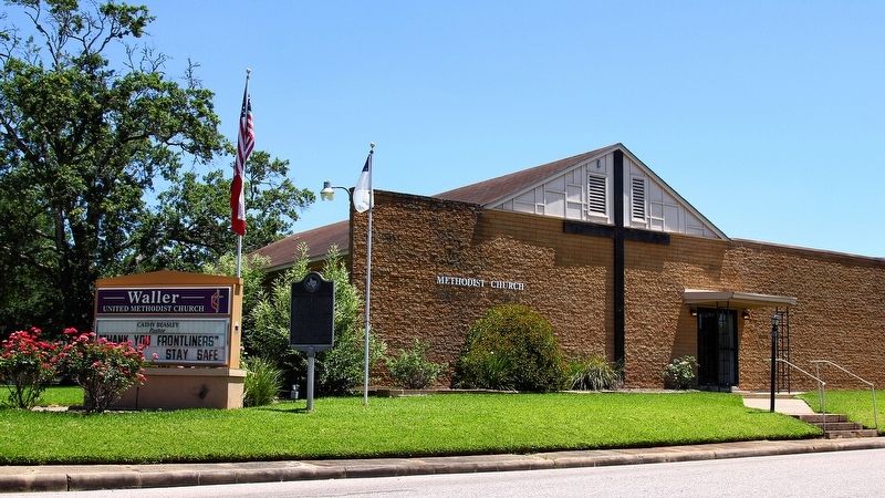 First United Methodist Church of Waller Marker Area. Click for full size. First United Methodist Church of Waller Marker Area image. Click for full size.