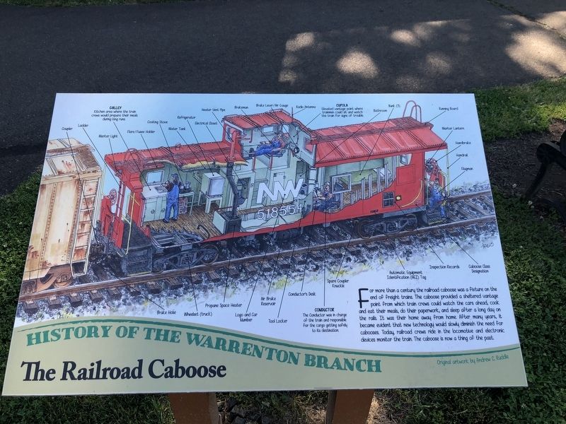 The Railroad Caboose Marker image. Click for full size.