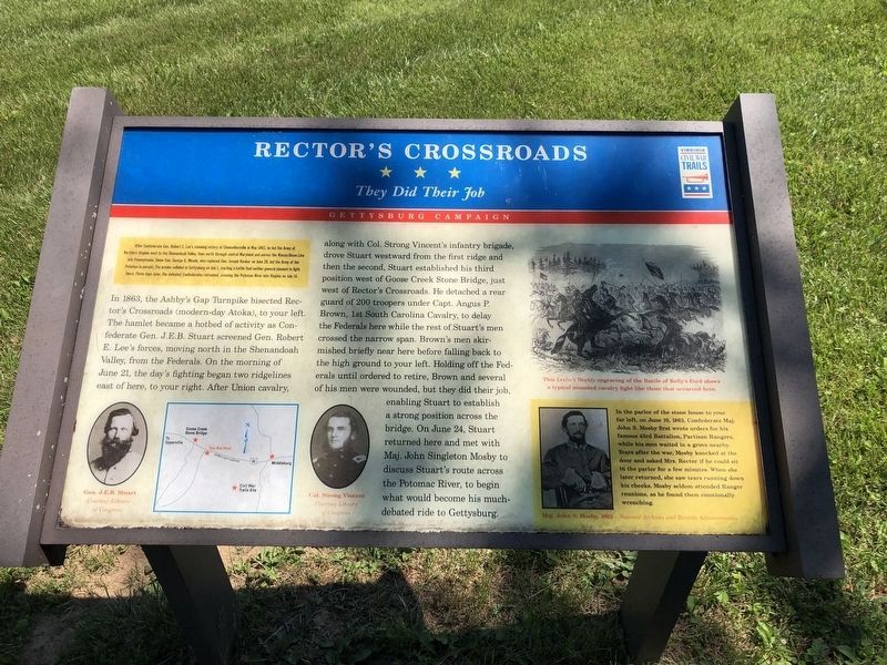 Rector�s Crossroads Marker image. Click for full size.
