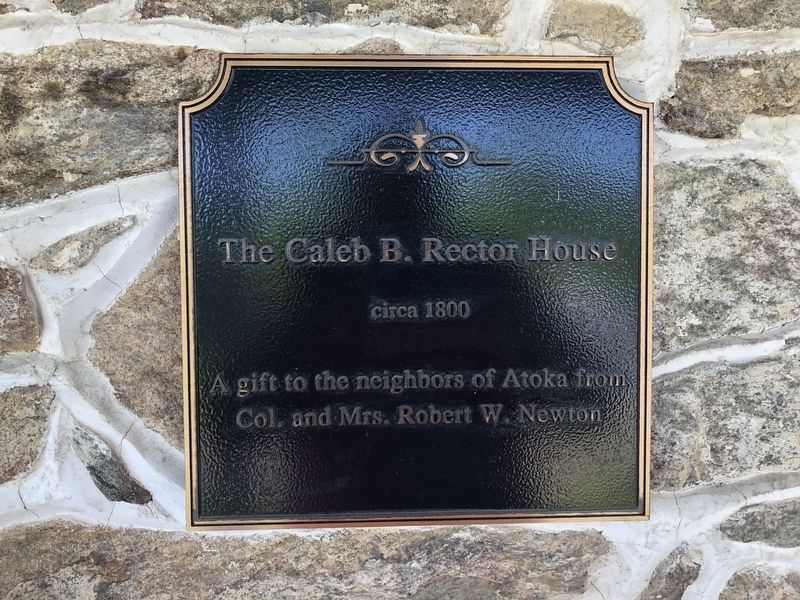 Dedication plaque on the house. Click for full size. Dedication plaque on the house image. Click for full size.