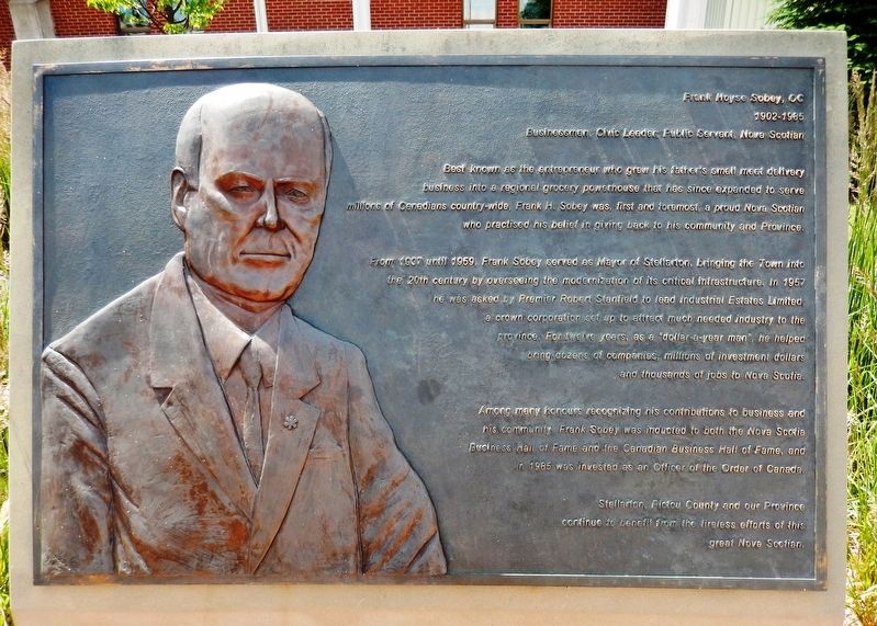 Frank Hoyse Sobey, OC Marker. Click for full size. Frank Hoyse Sobey, OC Marker image. Click for full size.