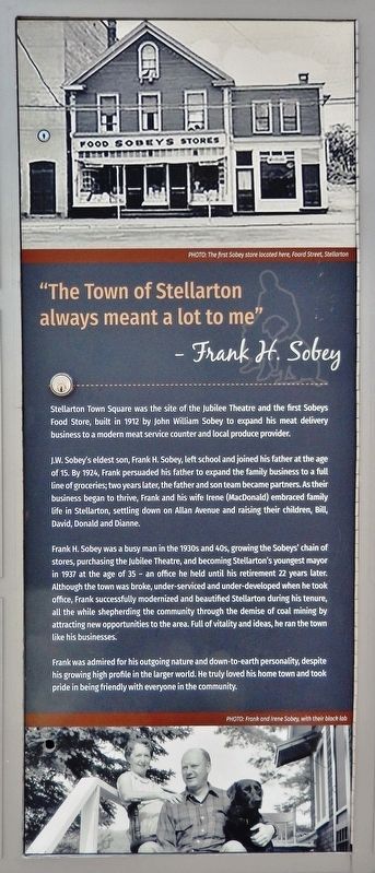 Frank H. Sobey Marker. Click for full size. Frank H. Sobey Marker image. Click for full size.