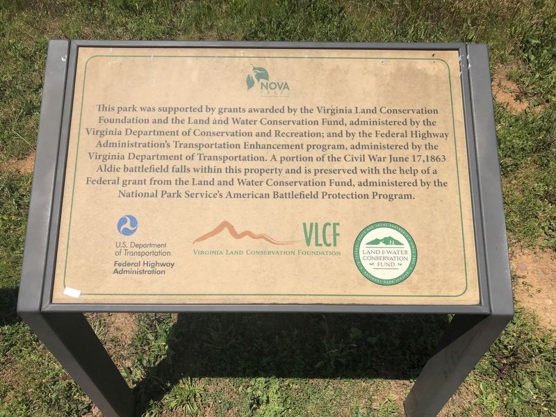 Funding information plaque image. Click for full size.