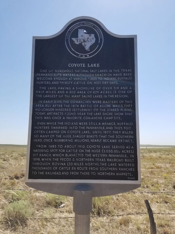 Coyote Lake Marker image. Click for full size.