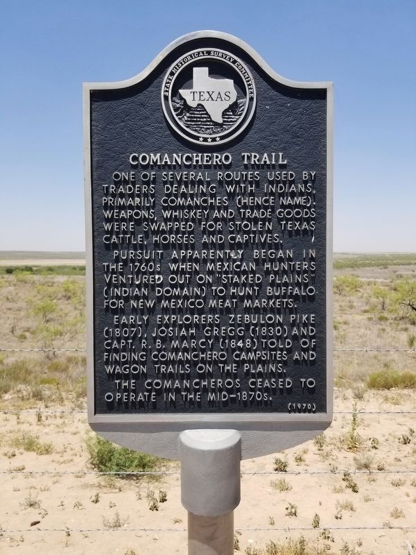 Comanchero Trail Marker image. Click for full size.