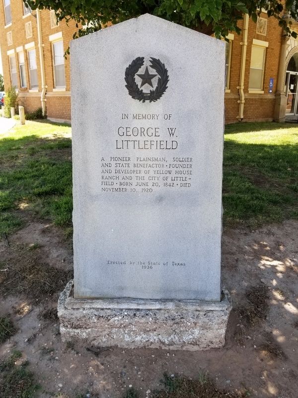 In Memory of George W. Littlefield Marker image. Click for full size.