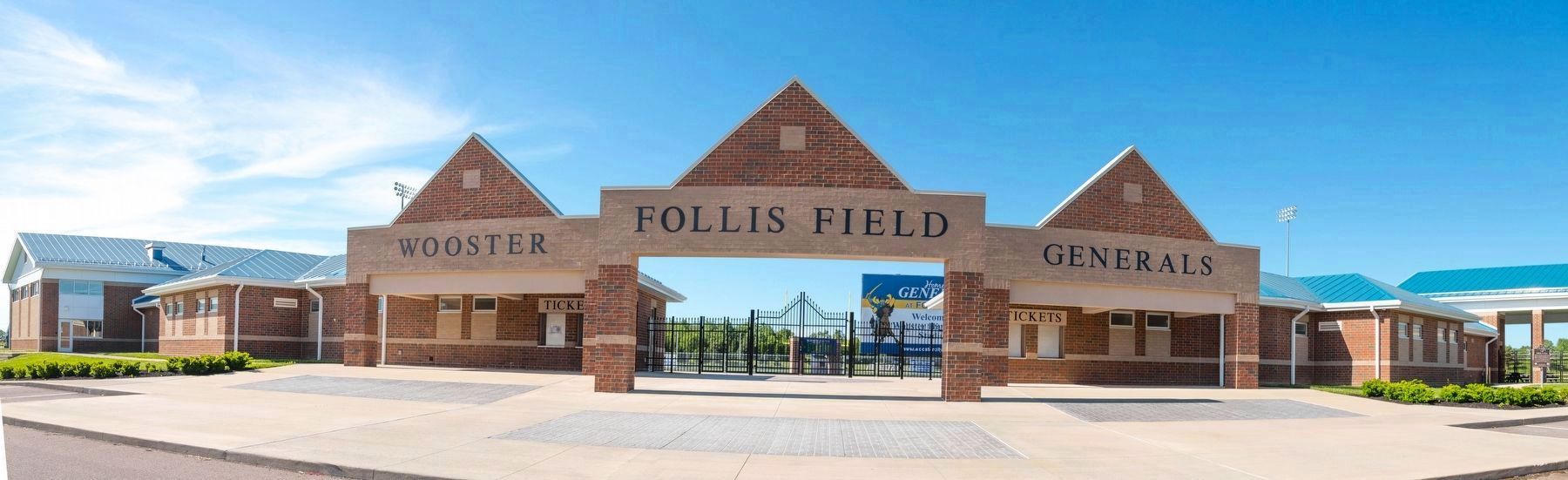 Follis Field Entrance, Wooster Ohio image. Click for full size.