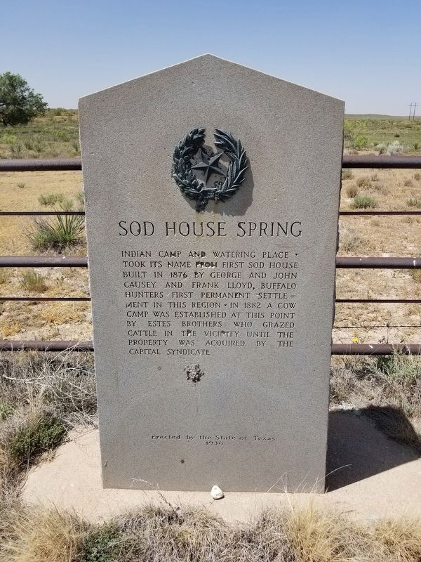 Sod House Spring Marker image. Click for full size.