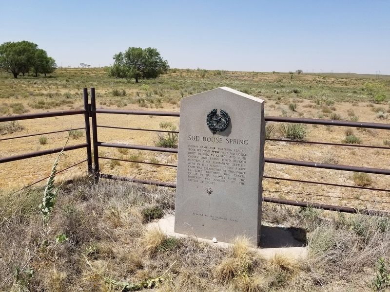 Sod House Spring Marker. Click for full size. Sod House Spring Marker image. Click for full size.