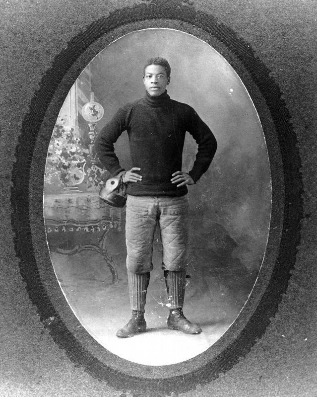 Charles W. Follis in his football gear image. Click for full size.