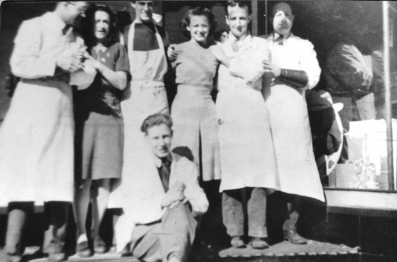 Marker detail: Employees in front of the first Sobeys Food Store, Stellarton. Click for full size. Marker detail: Employees in front of the first Sobeys Food Store, Stellarton image. Click for full size.