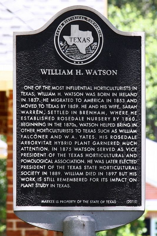 William H. Watson Marker image. Click for full size.