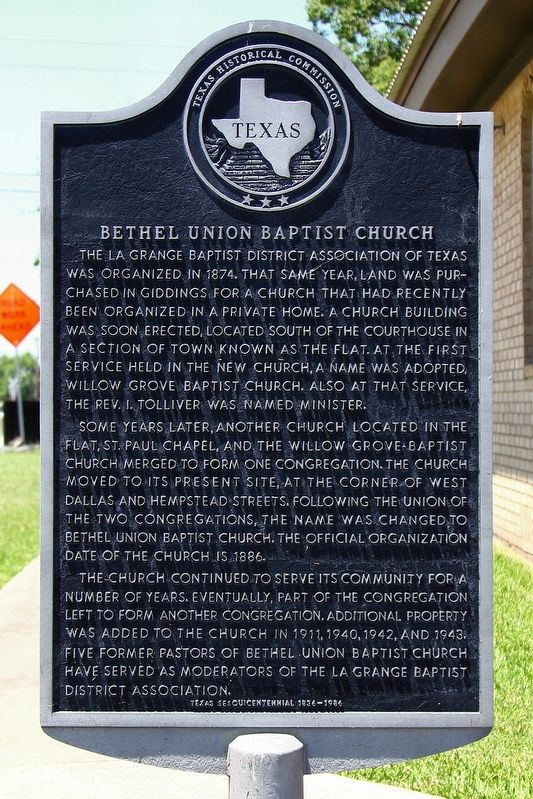 Bethel Union Baptist Church Marker. Click for full size. Bethel Union Baptist Church Marker image. Click for full size.