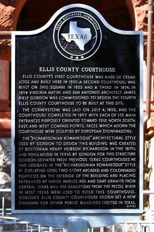 Ellis County Courthouse Marker image. Click for full size.