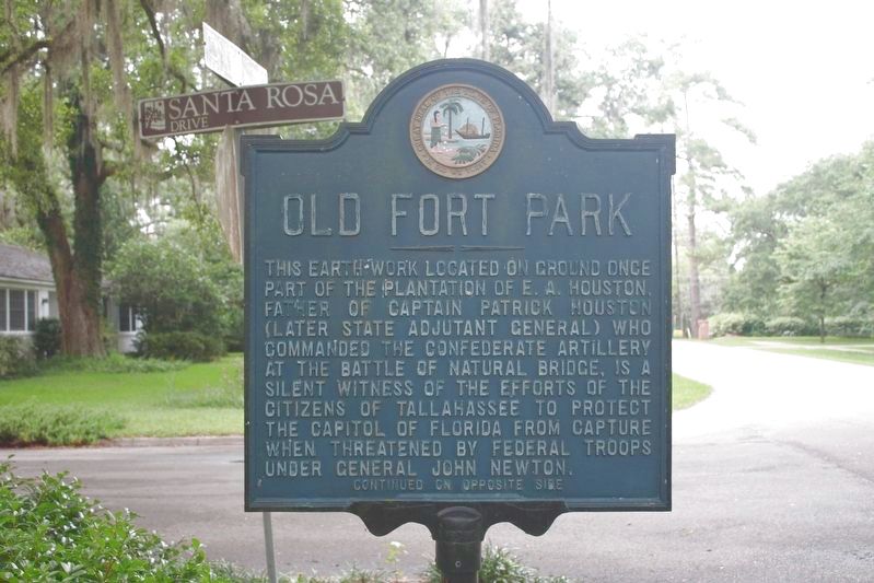 Old Fort Park Marker Side 1 image. Click for full size.