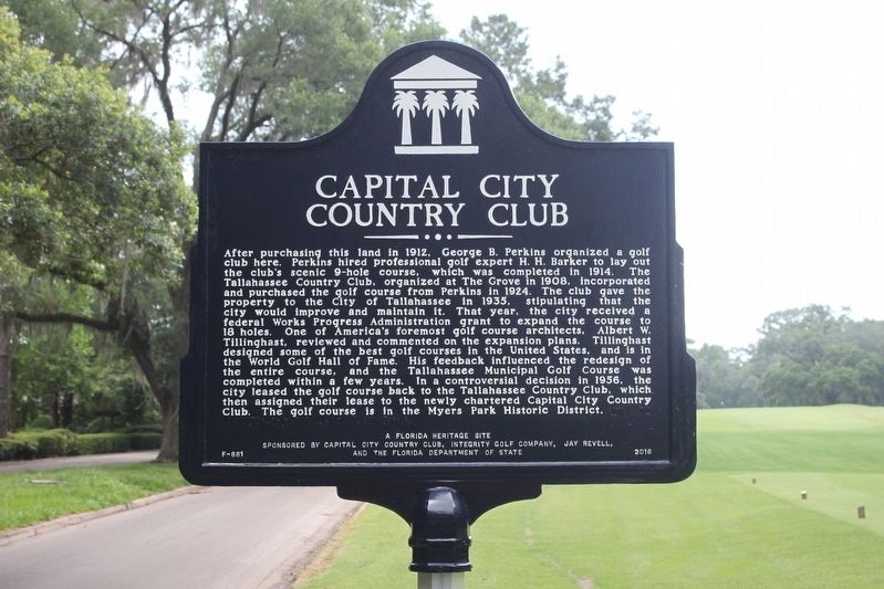 Capital City Country Club Marker image. Click for full size.