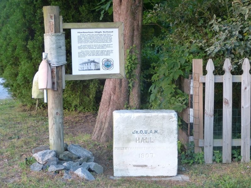 Harborton High School Marker. Click for full size. Harborton High School Marker image. Click for full size.