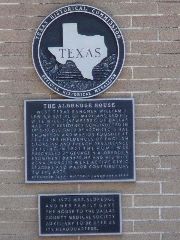 The Aldredge House Marker image. Click for full size.