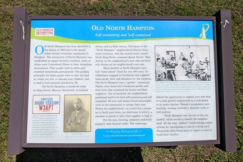 Old North Hampton Marker. Click for full size. Old North Hampton Marker image. Click for full size.