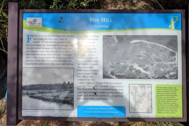 Fox Hill Marker image. Click for full size.