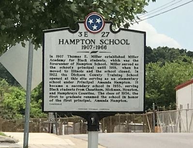 Hampton School Marker image. Click for full size.