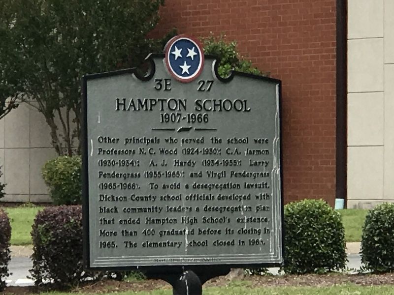 Hampton School Marker image. Click for full size.