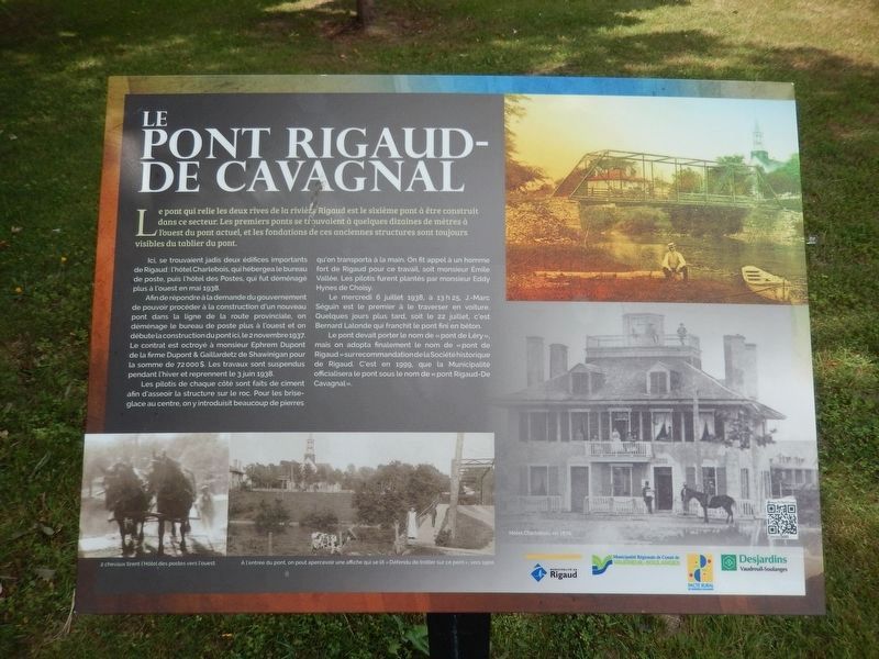 Le Pont Riguad-De Cavagnal Marker image. Click for full size.