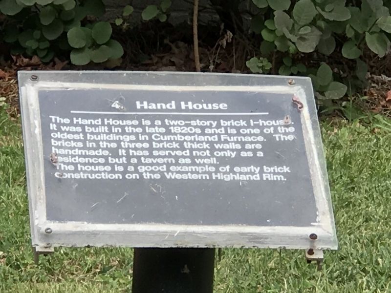 Hand House Marker. Click for full size. Hand House Marker image. Click for full size.