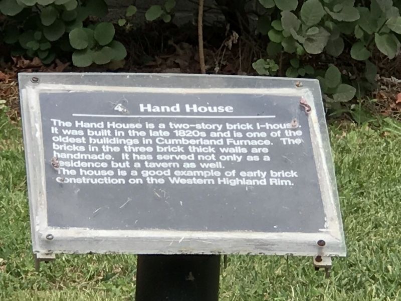 Hand House Marker image. Click for full size.