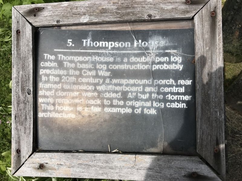 Thompson House Marker image. Click for full size.