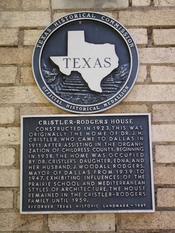 Cristler-Rodgers House Marker. Click for full size. Cristler-Rodgers House Marker image. Click for full size.