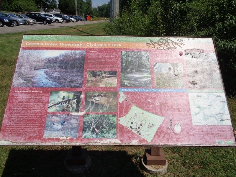 Gravois Creek Greenway - Clydesdale Park Marker. Click for full size. Gravois Creek Greenway - Clydesdale Park Marker image. Click for full size.