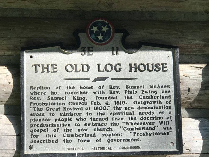 The Old Log House Marker. Click for full size. The Old Log House Marker image. Click for full size.