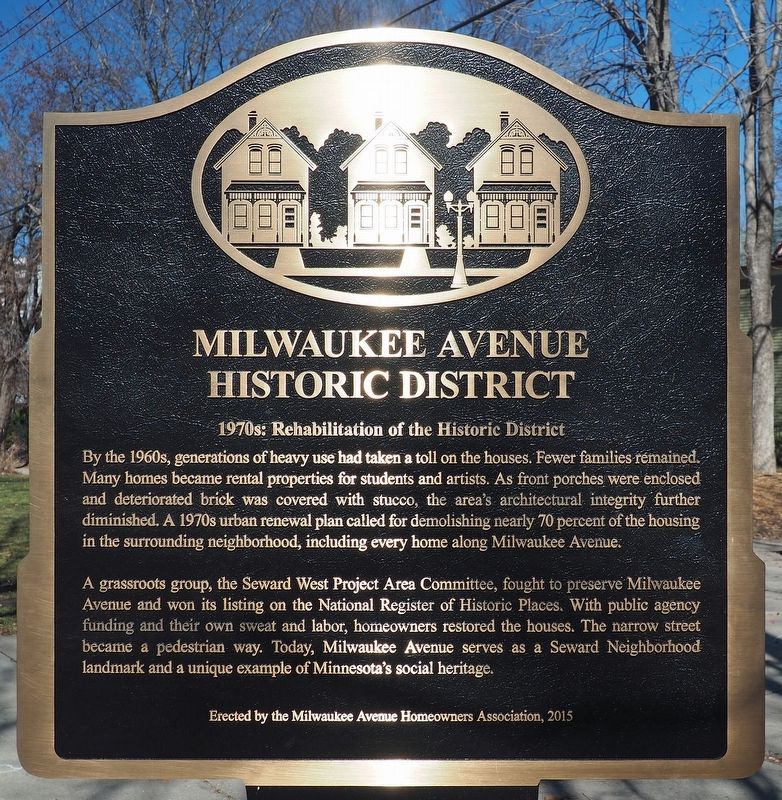 Milwaukee Avenue Historic District marker image. Click for full size.