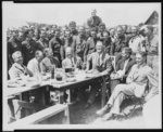 FDR with CCC enrollees near Camp Roosevelt in 1933, at Big Meadows, Virginia image. Click for full size.