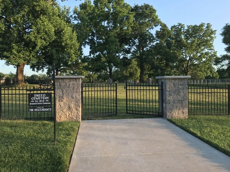 Sneed Family Cemetery. Click for full size. Sneed Family Cemetery image. Click for full size.