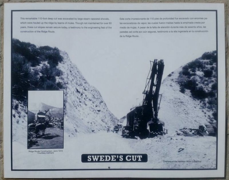 Swede’s Cut Marker. Click for full size. Swede’s Cut Marker image. Click for full size.