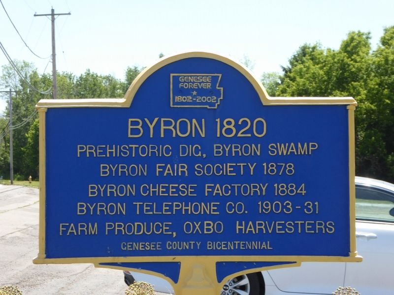 Byron 1820 Marker. Click for full size. Byron 1820 Marker image. Click for full size.