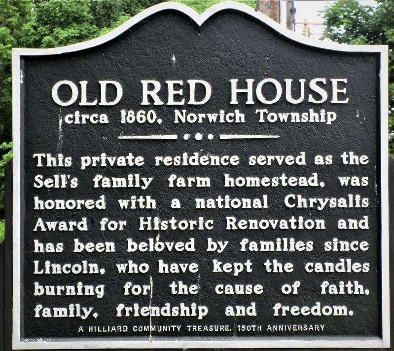 Old Red House Marker image. Click for full size.