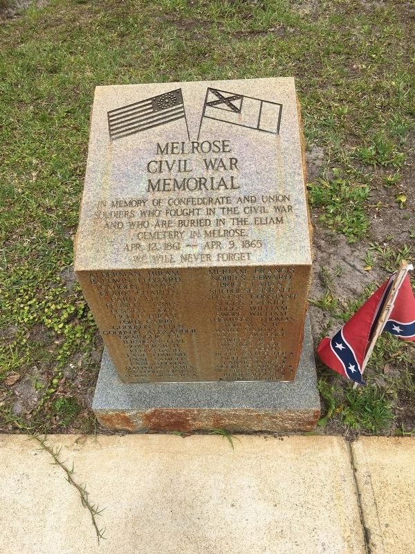 Melrose Civil War Memorial. Click for full size. Melrose Civil War Memorial image. Click for full size.