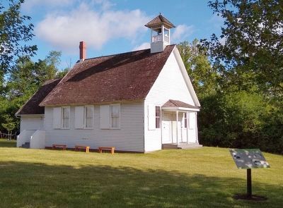 The Newburg School and Marker. Click for full size. The Newburg School and Marker image. Click for full size.