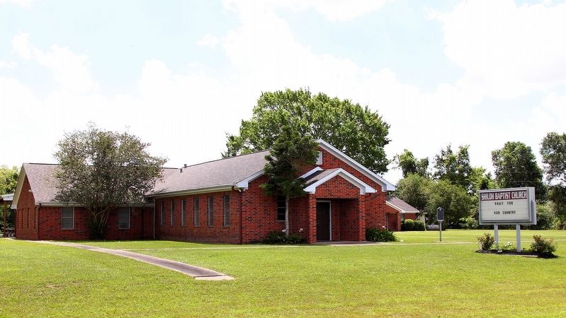 Shiloh Baptist Church Marker and Area image. Click for full size.