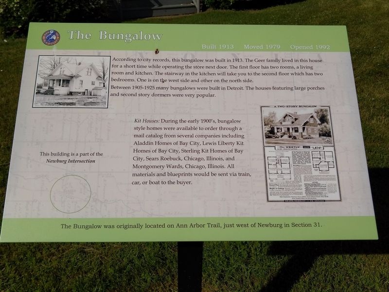 The Bungalow Marker. Click for full size. The Bungalow Marker image. Click for full size.