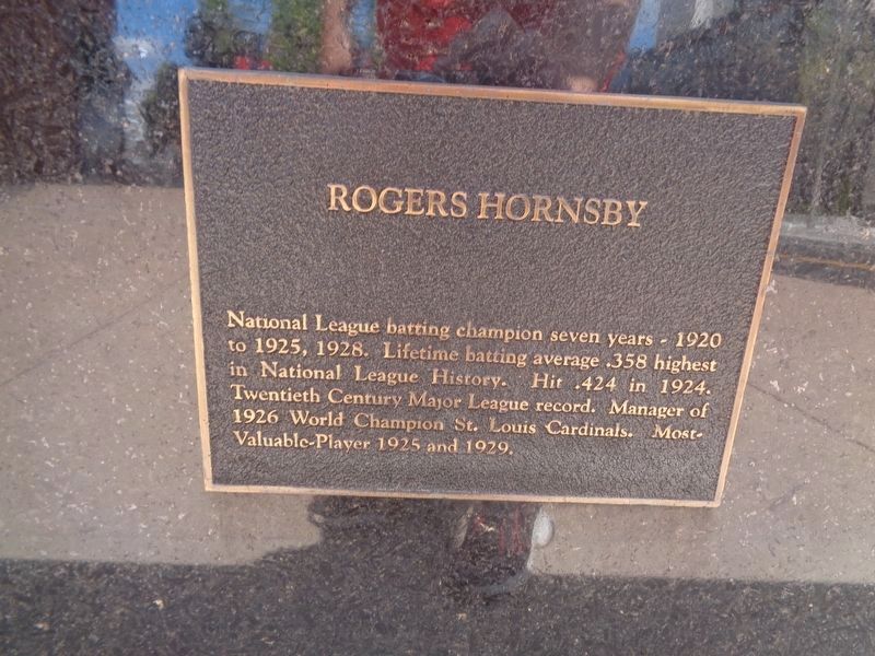 Rogers Hornsby Marker. Click for full size. Rogers Hornsby Marker image. Click for full size.