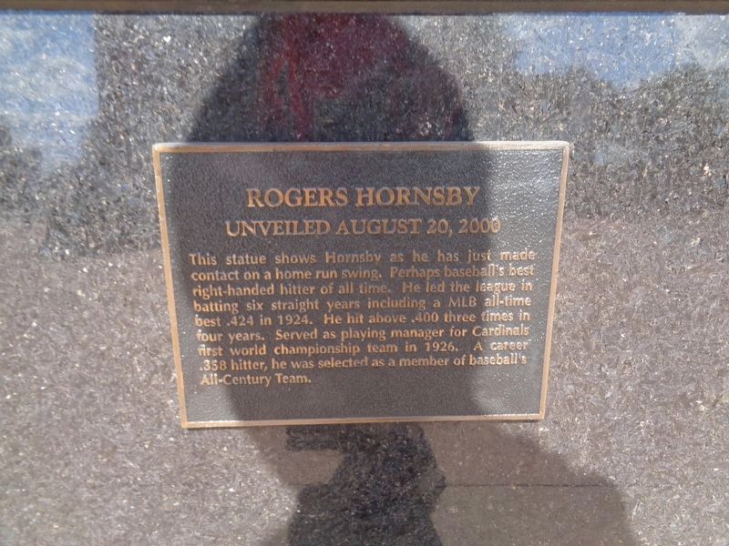 Rogers Hornsby Marker. Click for full size. Rogers Hornsby Marker image. Click for full size.