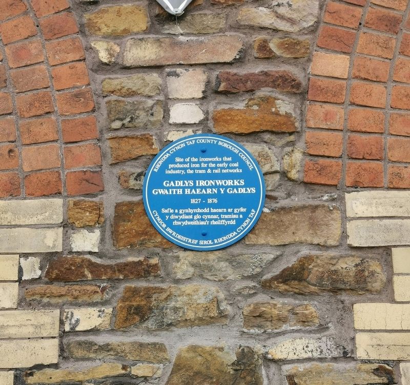 Gadlys Ironworks Marker. Click for full size. Gadlys Ironworks Marker image. Click for full size.