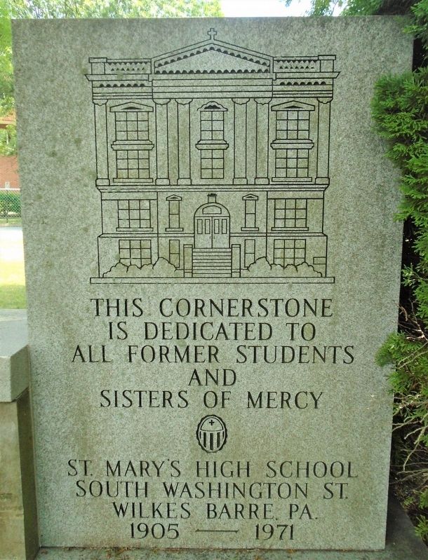 St. Mary's High School Marker image. Click for full size.