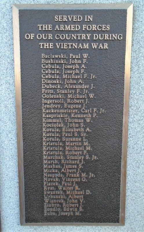 Holy Mother of Sorrows P.N.C.C. War Memorial Vietnam War Honor Roll. Click for full size. Holy Mother of Sorrows P.N.C.C. War Memorial Vietnam War Honor Roll image. Click for full size.
